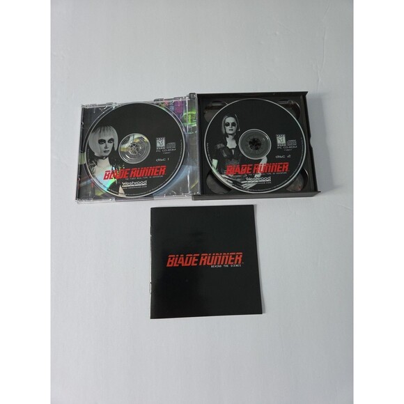 Blade Runner 4 Disk PC CD-ROM Adventure Game Original Case Westwood Studios - Picture 3 of 4
